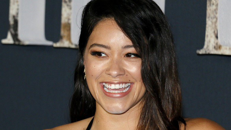 Gina Rodriguez at the Annihilation premiere in 2018