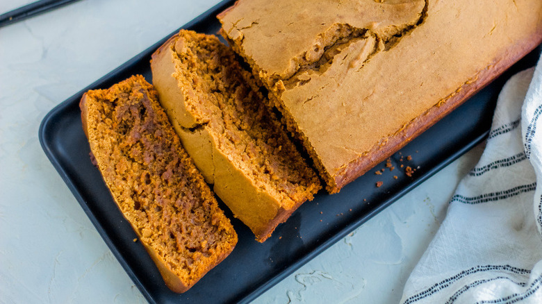 loaf cake in pan