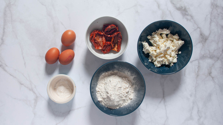 ingredients for gluten-free ravioli