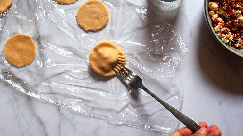 making ravioli by hand