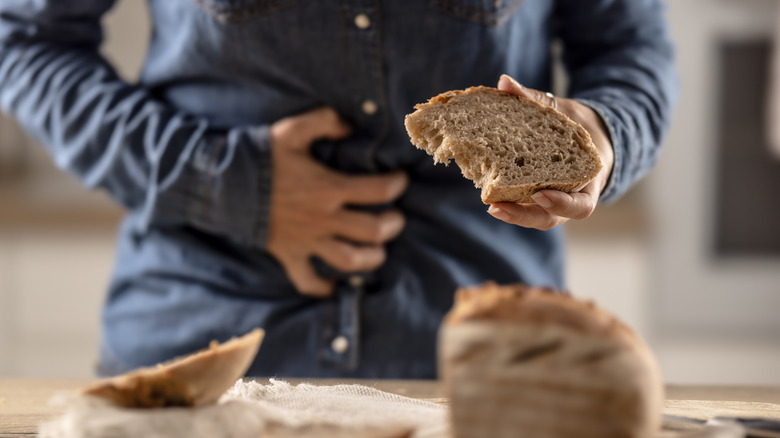 Man with gluten sensitivity