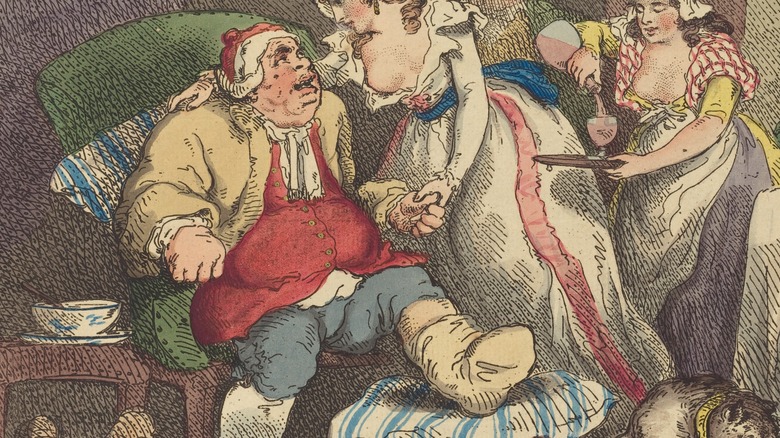 1785 depiction of gout