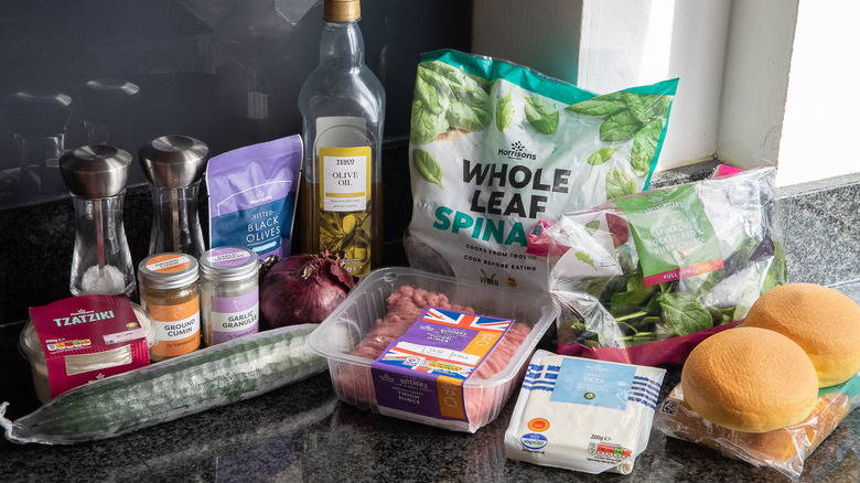 ingredients for greek turkey burgers