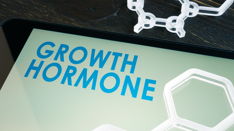 "Growth Hormone" on tablet screen