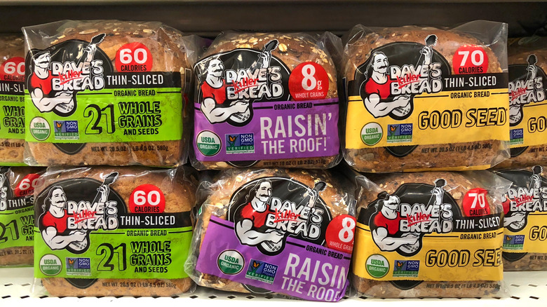 Dave's Killer Bread on shelves