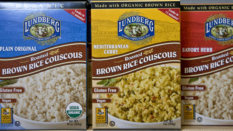Lundberg rice products lined up