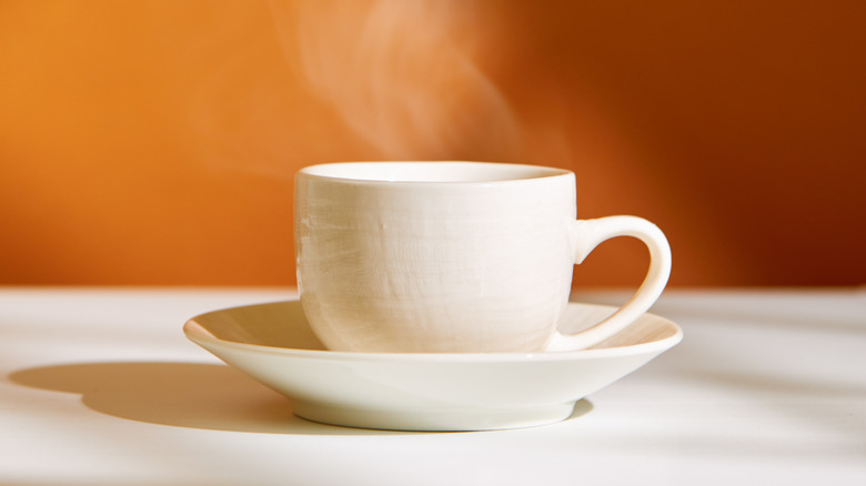 cup of coffee on saucer