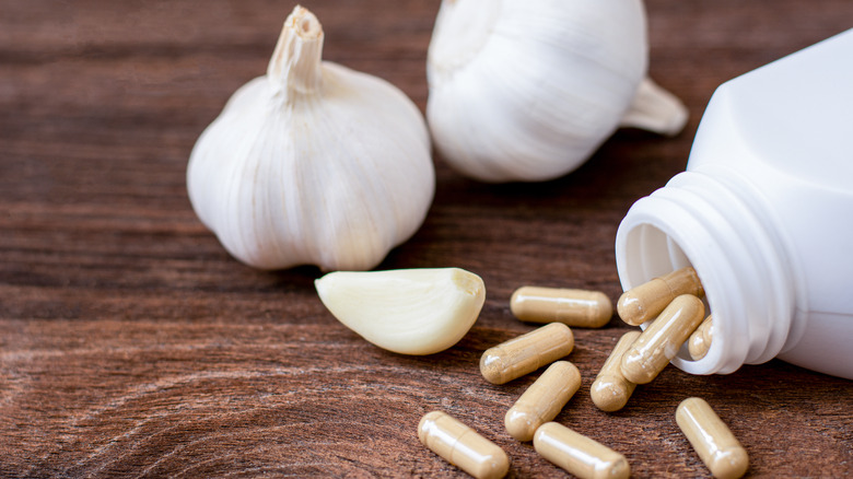 Garlic and garlic supplements