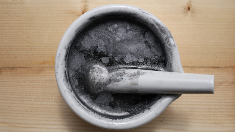 silver particles in water