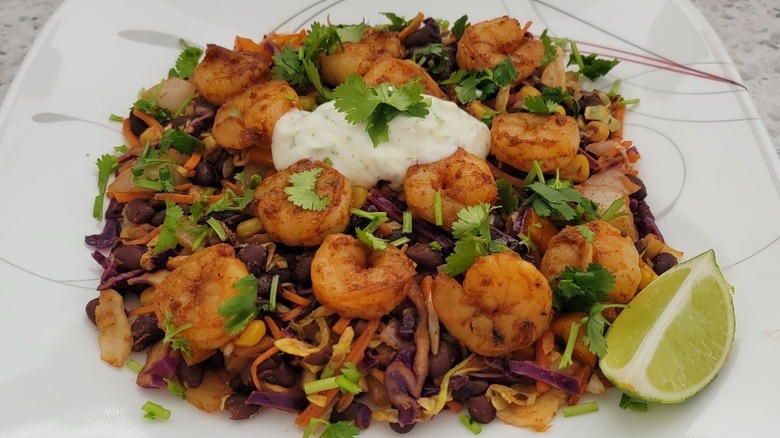 tex mex shrimp bowl