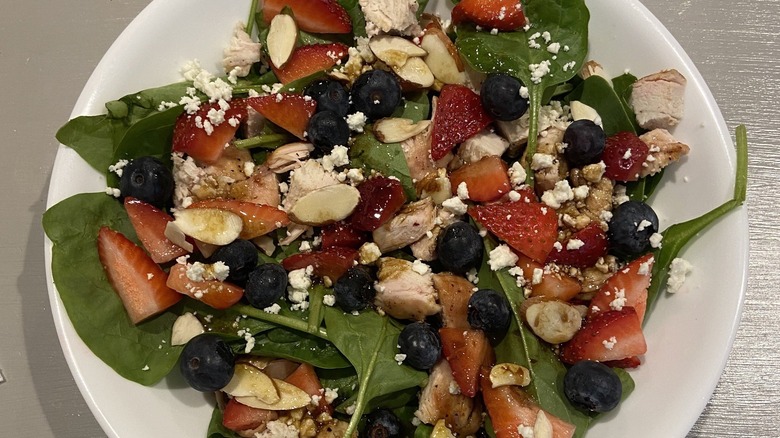 strawberry balsamic chicken salad