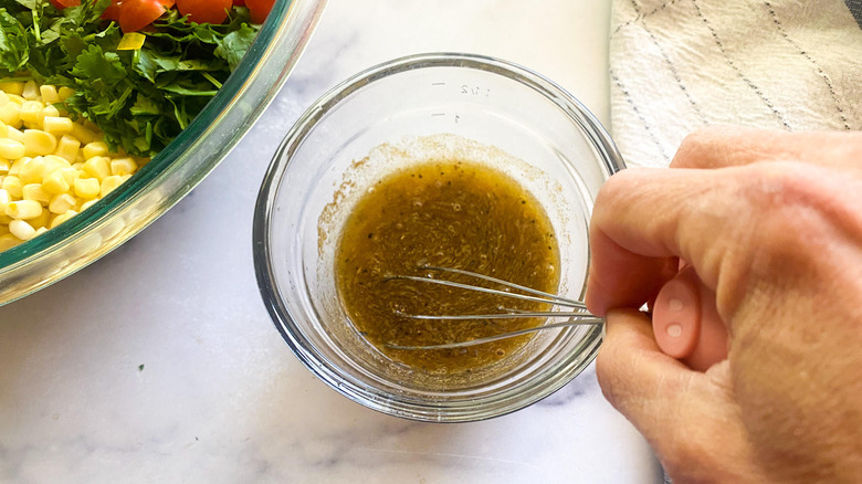 dressing in a bowl 