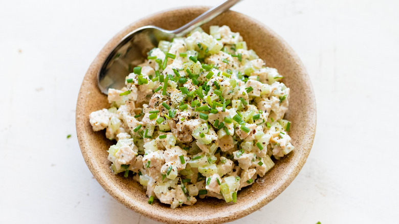 chicken salad in bowl