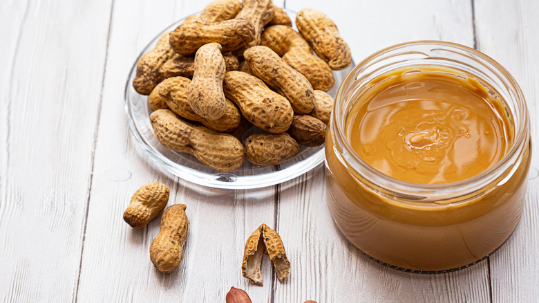 peanut butter with peanuts