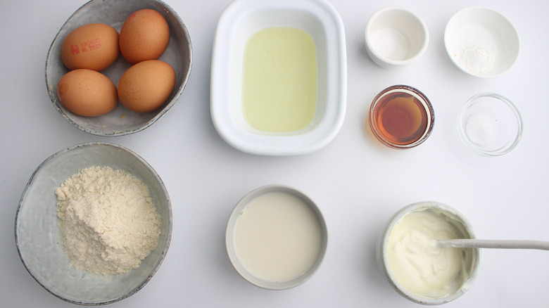 ingredients for greek yogurt pancakes