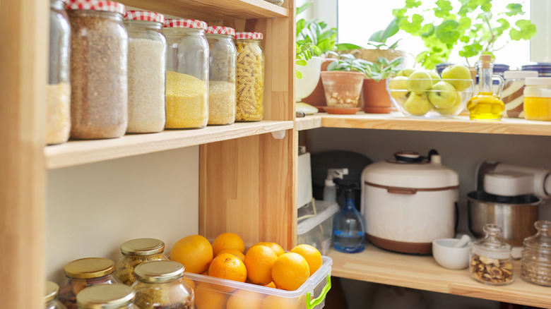 A kitchen pantry