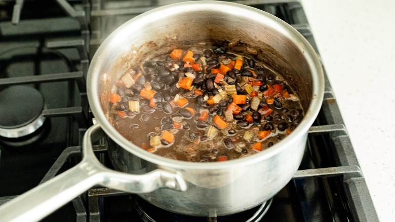 cooking black bean soup