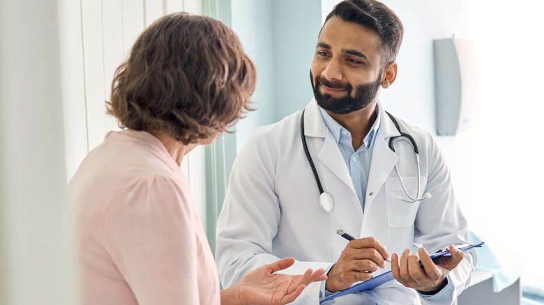 woman consulting a doctor