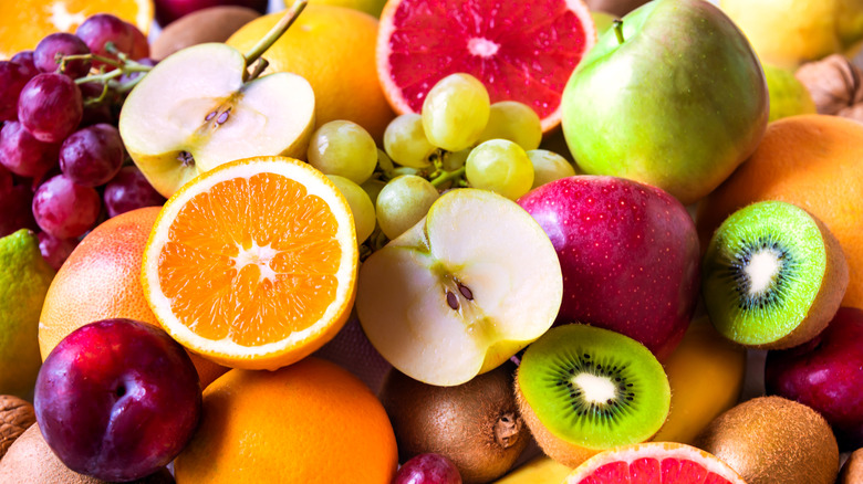 Mixed fruit close-up