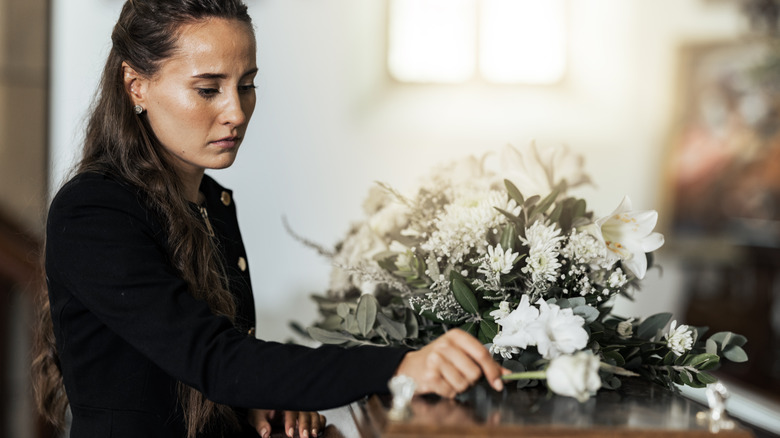 Loved one mourning death