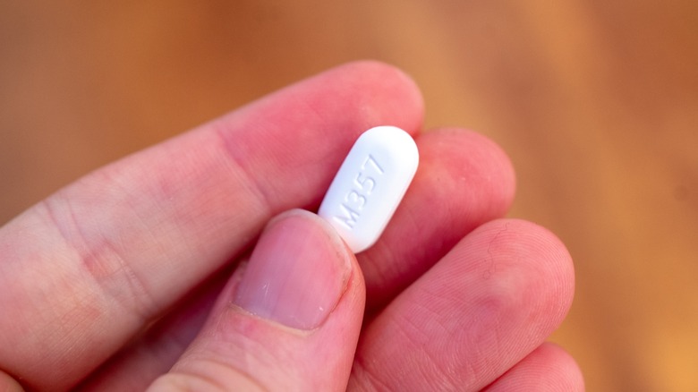 A closeup look at a pill 
