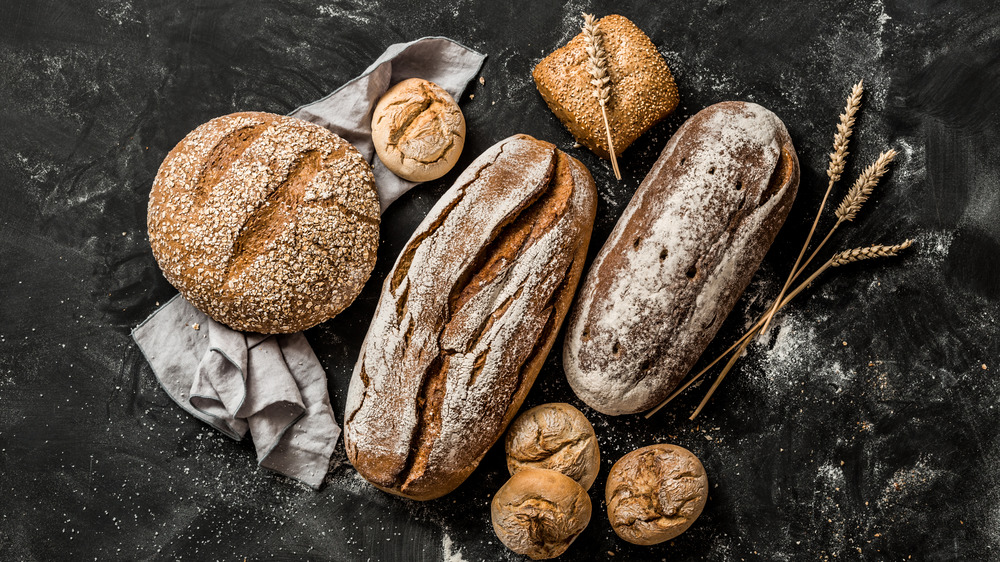 variety of breads