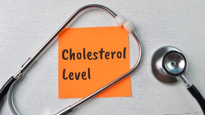 Cholesterol levels concept