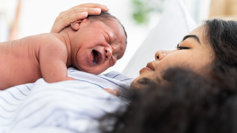 Parent with newborn