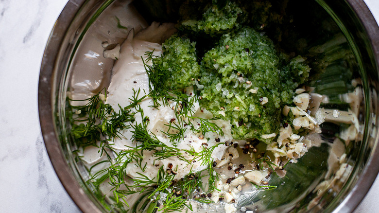 tzatziki sauce in bowl