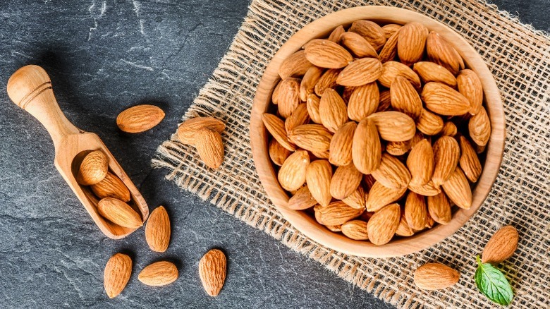 bowl of almonds