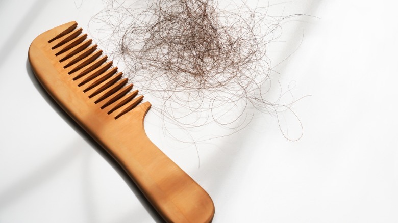 hair in comb due to chemotherapy