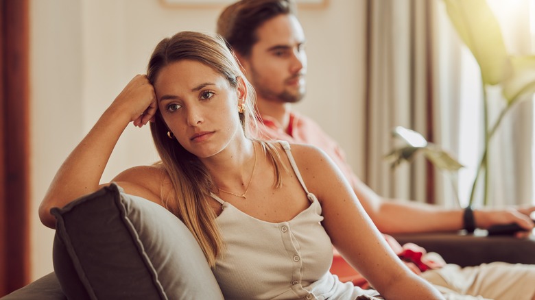 distressed couple