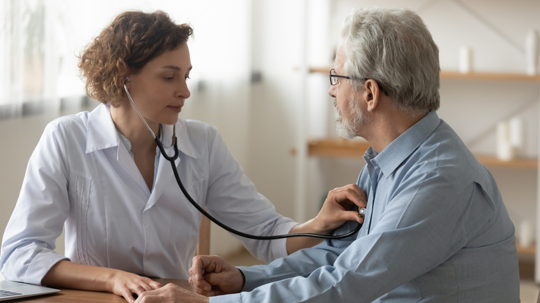 Stethoscope  in use