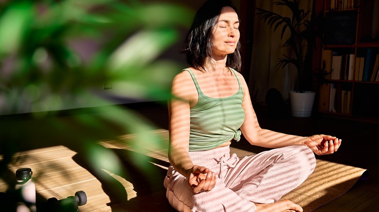 Woman meditating 