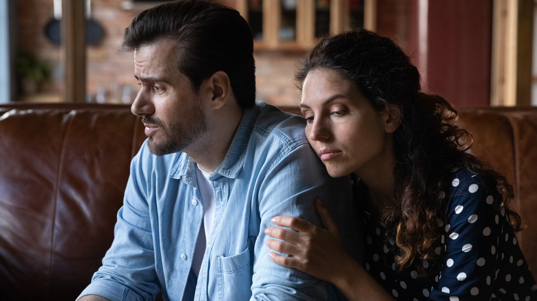 distressed couple