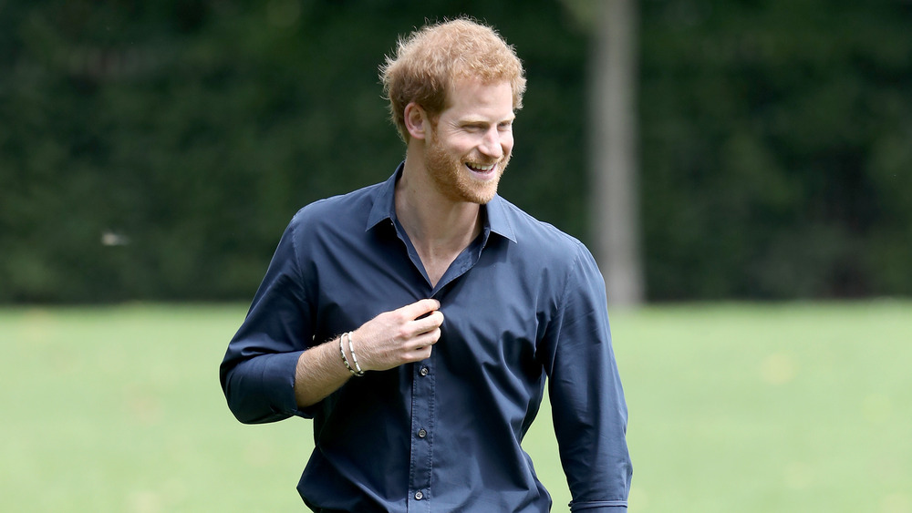 Prince Harry enjoying  time in the park