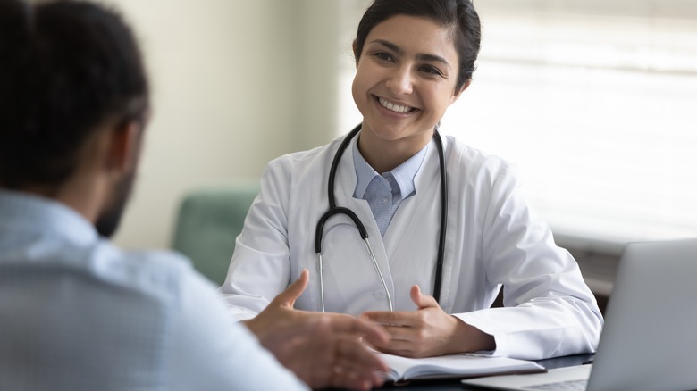 doctor meeting with patient