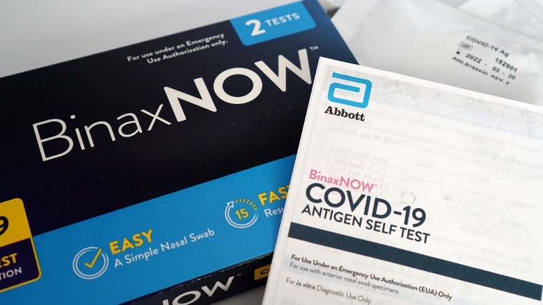 binaxNOW rapid COVID at-home test kit