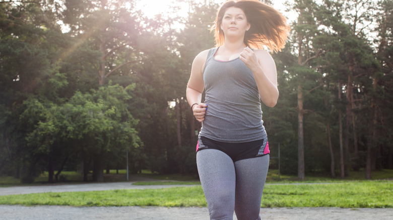 woman running