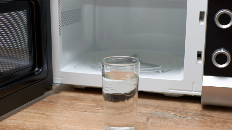 Water near microwave