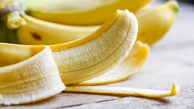 peeled banana