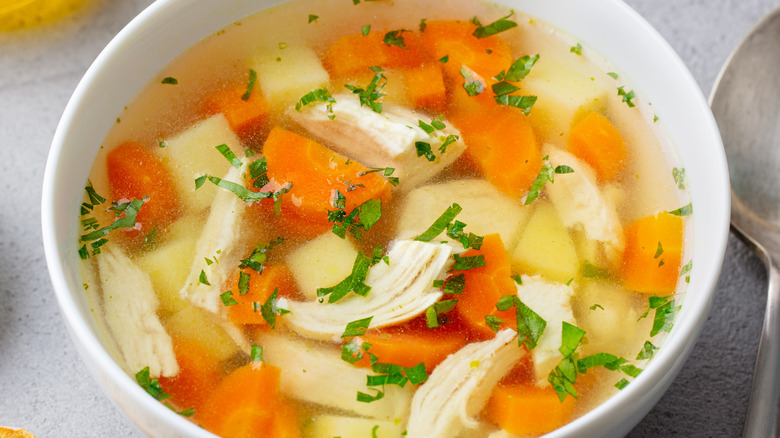 chicken soup with vegetables