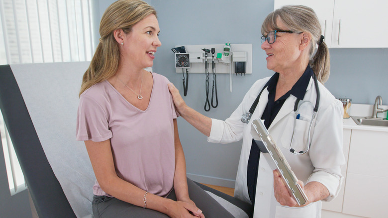 Woman and OBGYN doctor