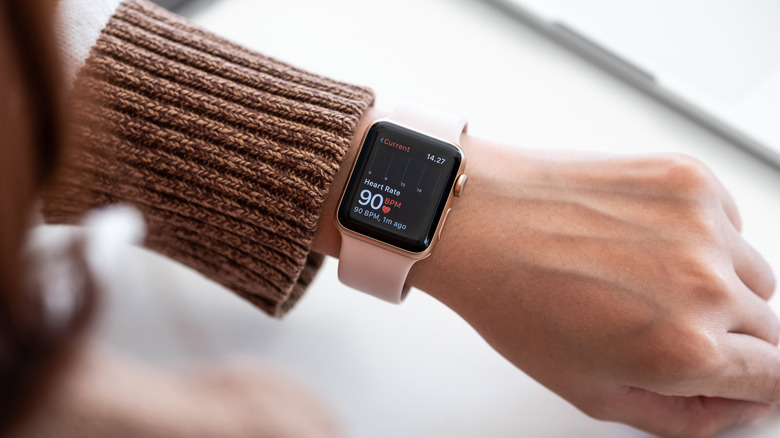 Apple Watch on woman's wrist