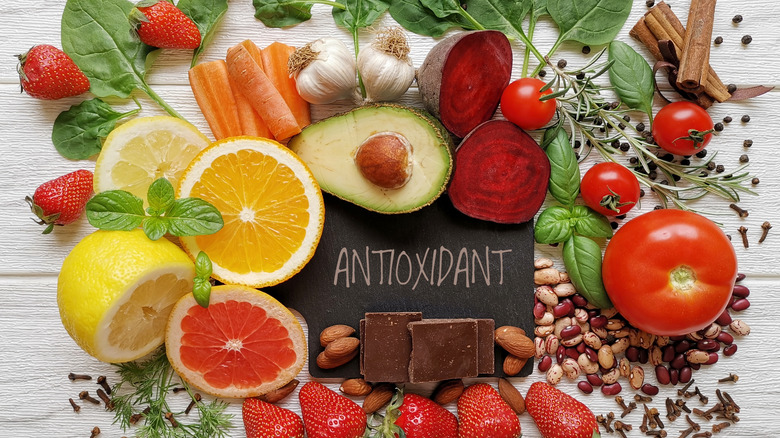 Selection of antioxidant foods