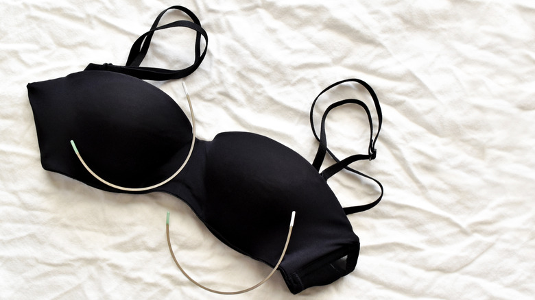 bra with underwires removed