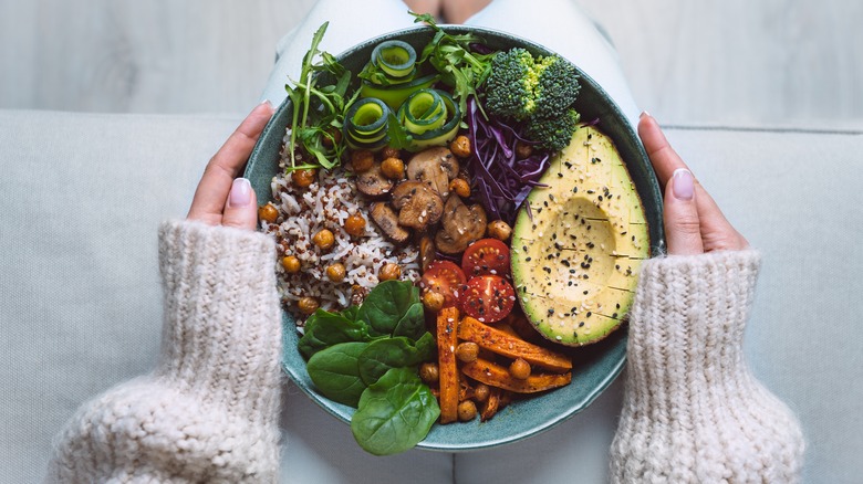 bowl of plant-based foods