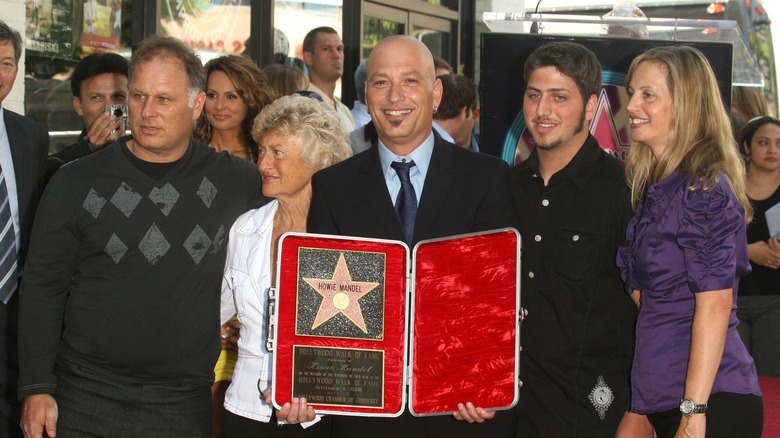 Mandel with wife and family at the Hollywood Walk of Fame