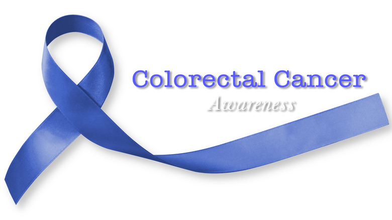 blue ribbon for colorectal cancer awareness