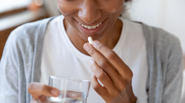 Person taking medication